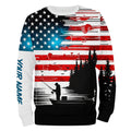 USA flag long sleeve fishing UV protection personalized fishing A71