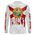 Florida flag UV protection I am a fisherman fishing A24