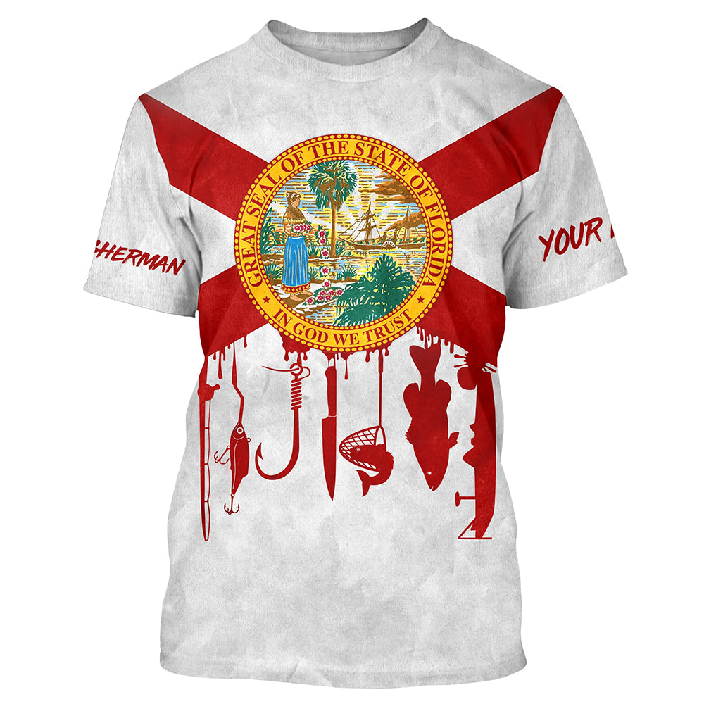 Florida flag UV protection I am a fisherman fishing A24