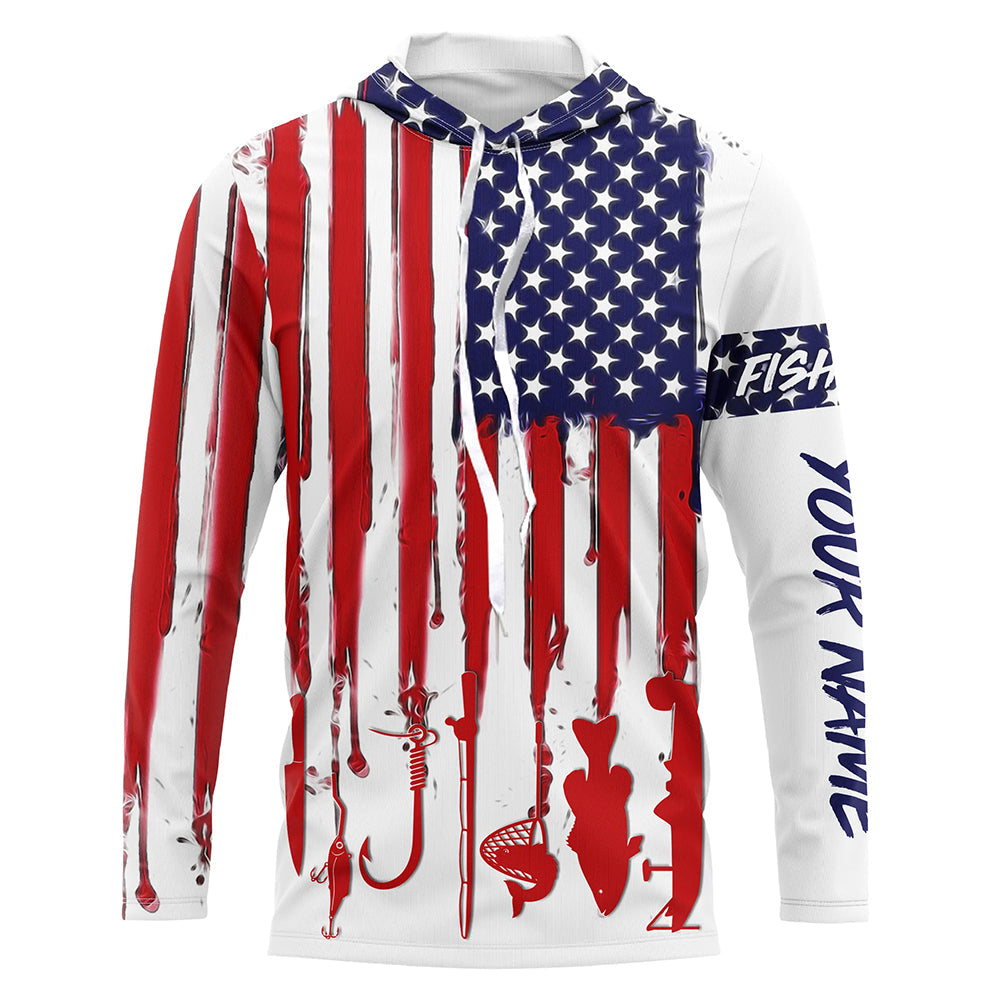 American flag UV protection fishing gift for fisherman A11