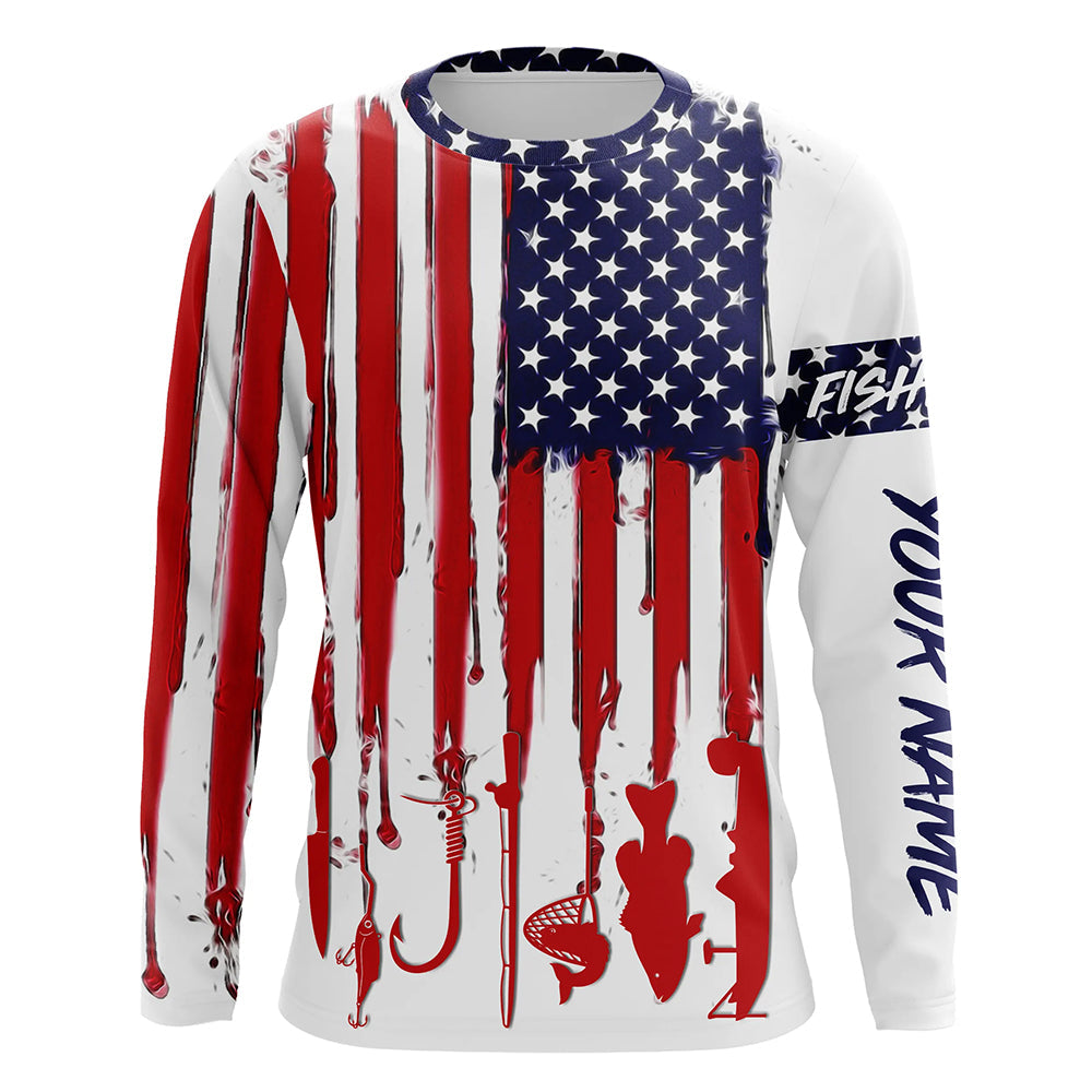 American flag UV protection fishing gift for fisherman A11