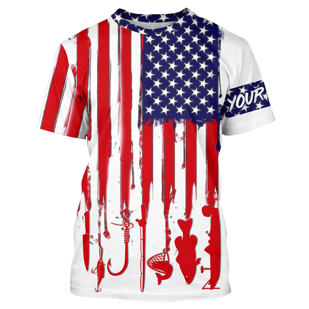 American flag UV protection fishing gift for fisherman A11