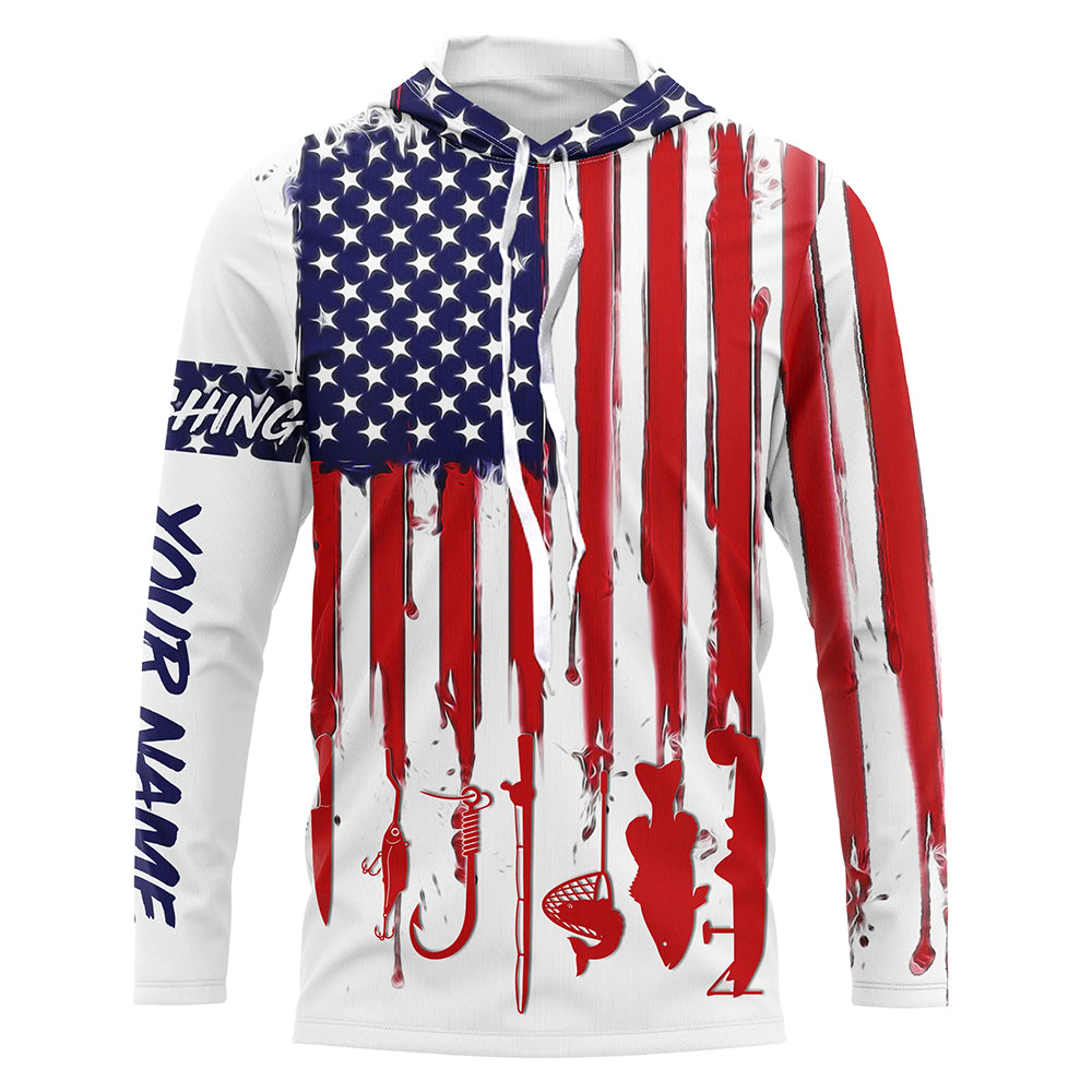 American Flag UV Protection Fishing Fishing For Fisherman A12