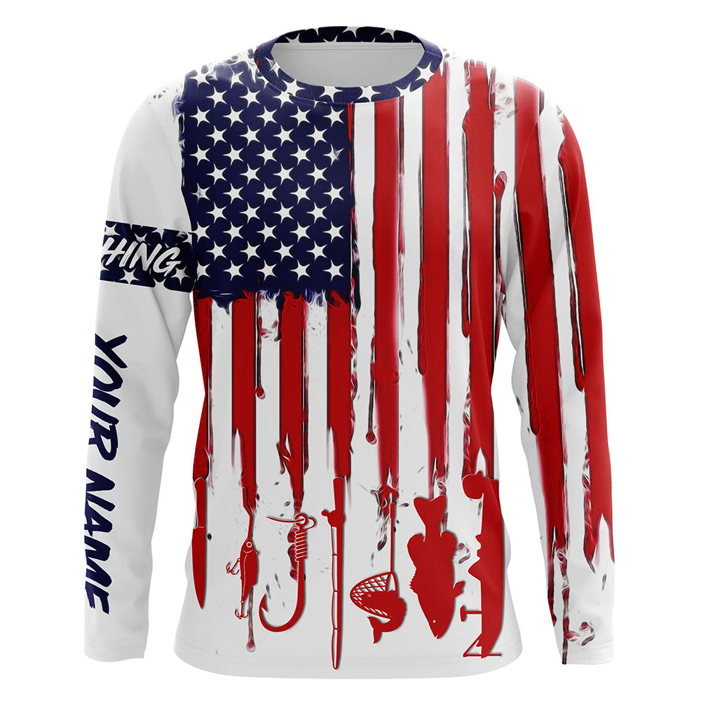 American Flag UV Protection Fishing Fishing For Fisherman A12