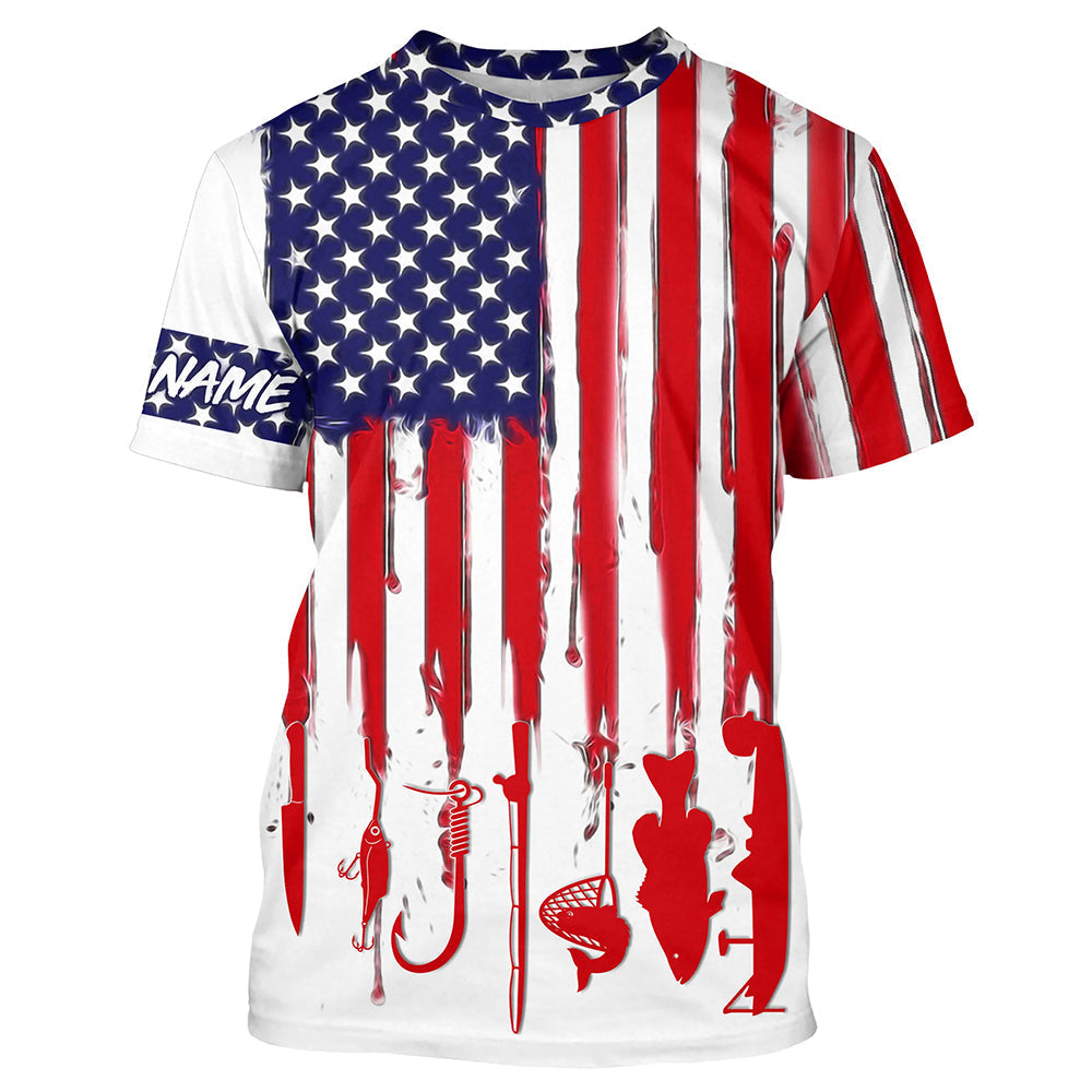 American Flag UV Protection Fishing Fishing For Fisherman A12