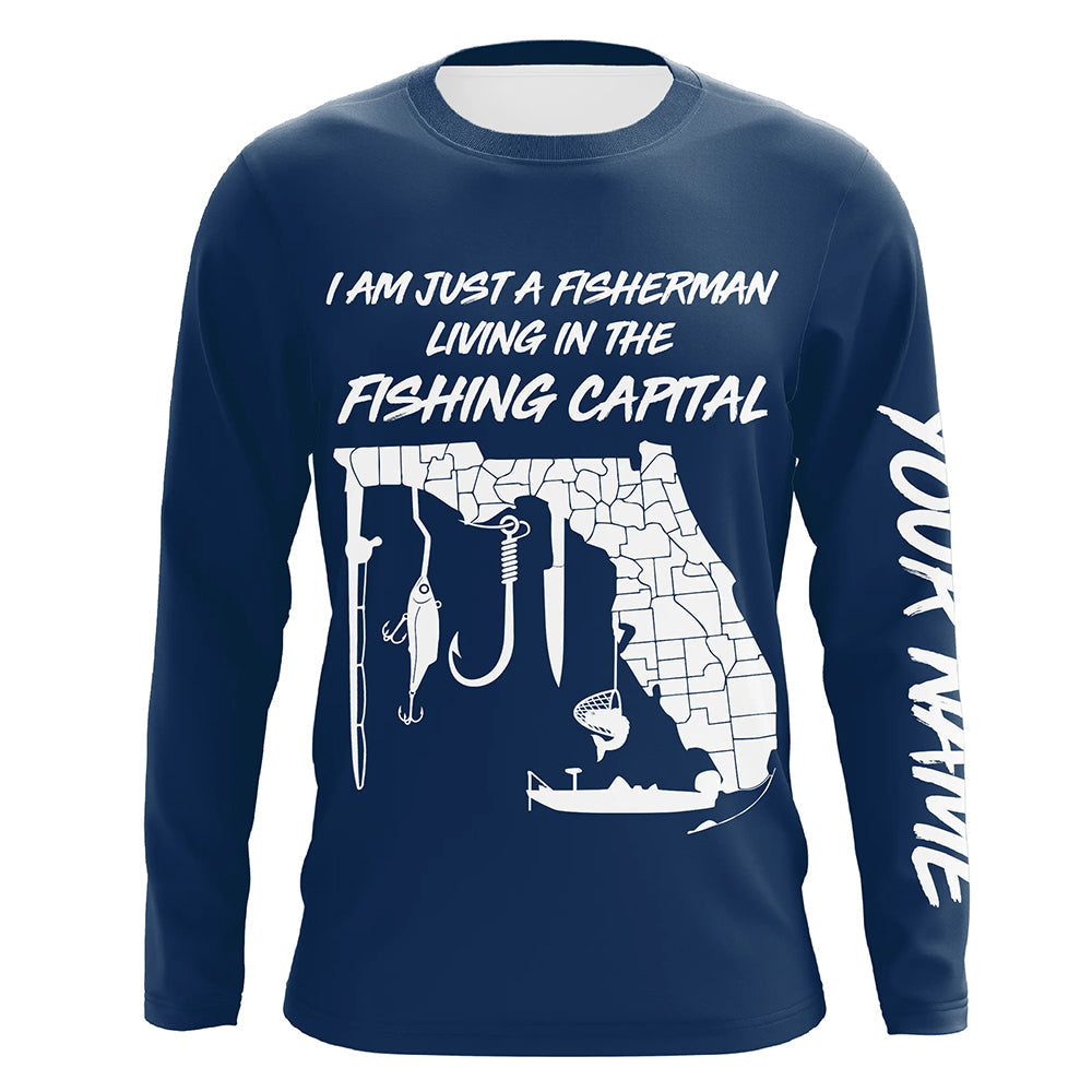 Just a fisherman living in the Fishing Capital UV protection performance fishing A28