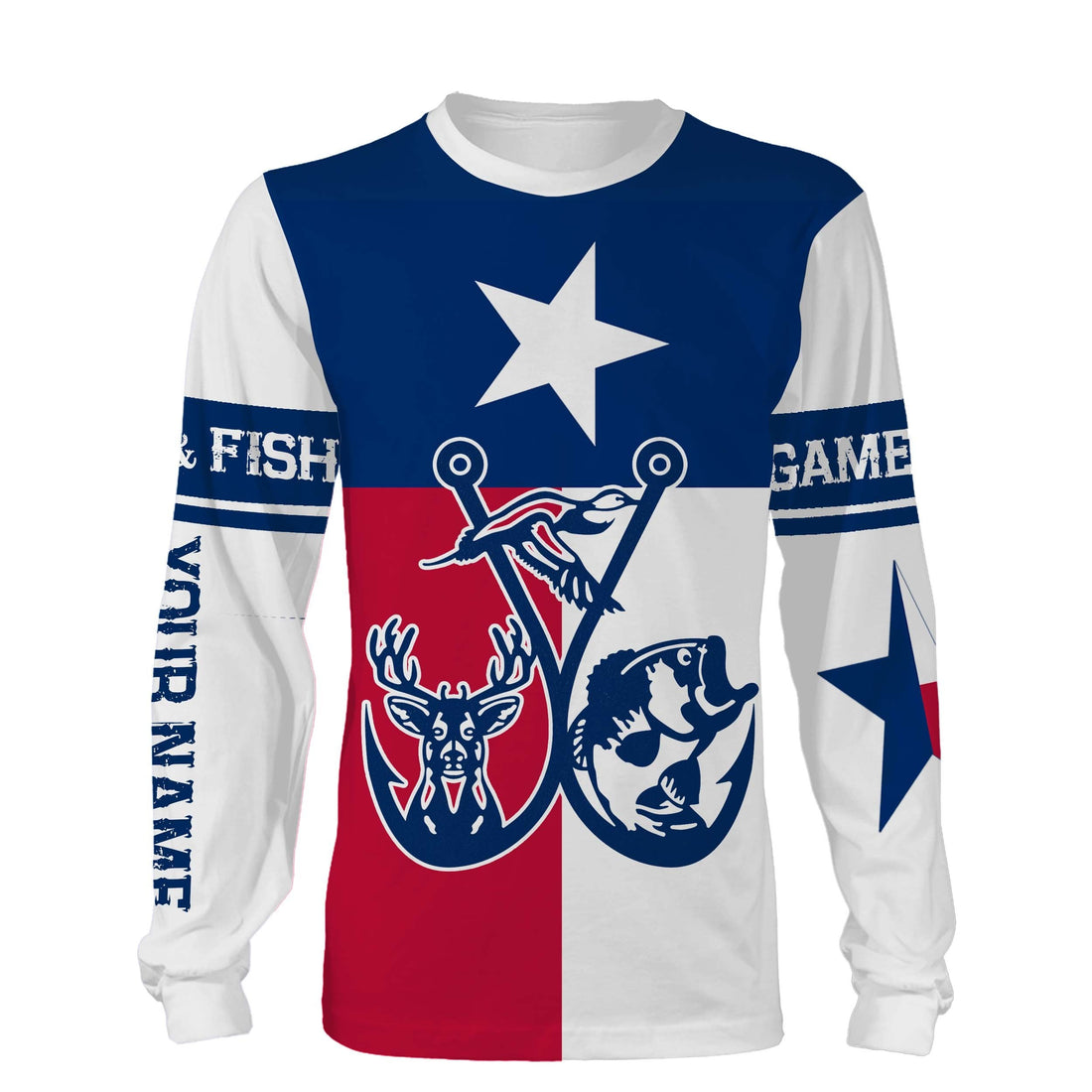 Texas Game and Fish Custom name 3D All over print personalized gift - TATS162