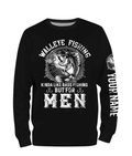 Walleye Fishing Funny Quote Custom Name Fishing Personalized Gift TATS108