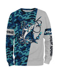 Sailfish Fishing Sea Camo Custom Name Full Printing Personalized Gift TATS113