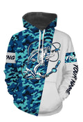 Bass Fishing Sea Camo Custom Name Full Printing Personalized Gift TATS116
