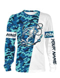 Bass Fishing Sea Camo Custom Name Full Printing Personalized Gift TATS116