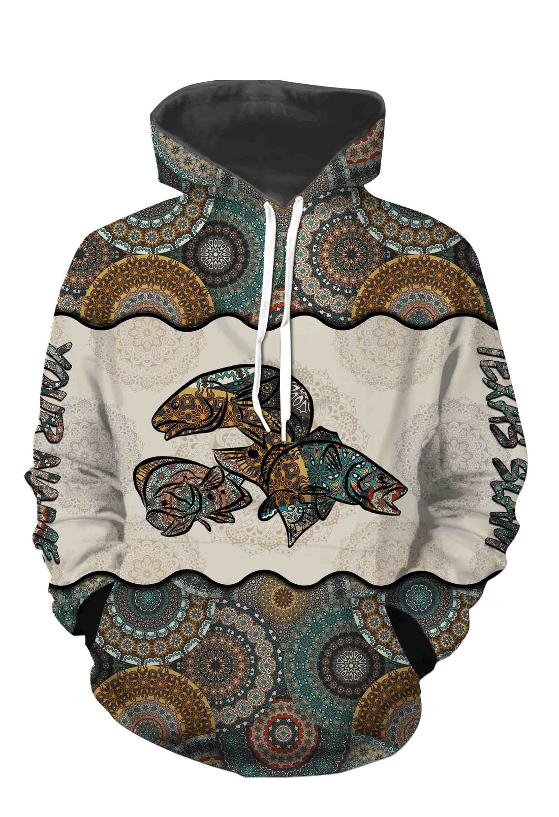 Texas Slam Fishing Vintage Mandala 3D All Over printed Customized Name Personalized Gift TATS130
