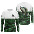 Crappie Fishing Custom Long Sleeve Tournament, Performance Crappie Fishing | Green