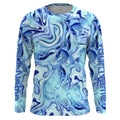 Custom Saltwater Long sleeve Fishing UV Protection, Sea wave camo Fishing