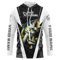 Personalized Bass Fishing, Bass Fishing Long Sleeve Fishing tournament | gray camo
