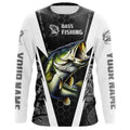 Personalized Bass Fishing, Bass Fishing Long Sleeve Fishing tournament | gray camo