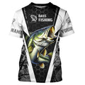 Personalized Bass Fishing, Bass Fishing Long Sleeve Fishing tournament | gray camo