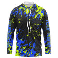 Black And Green Camo Custom Long Sleeve Performance Fishing Fishing