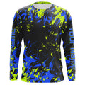 Black And Green Camo Custom Long Sleeve Performance Fishing Fishing