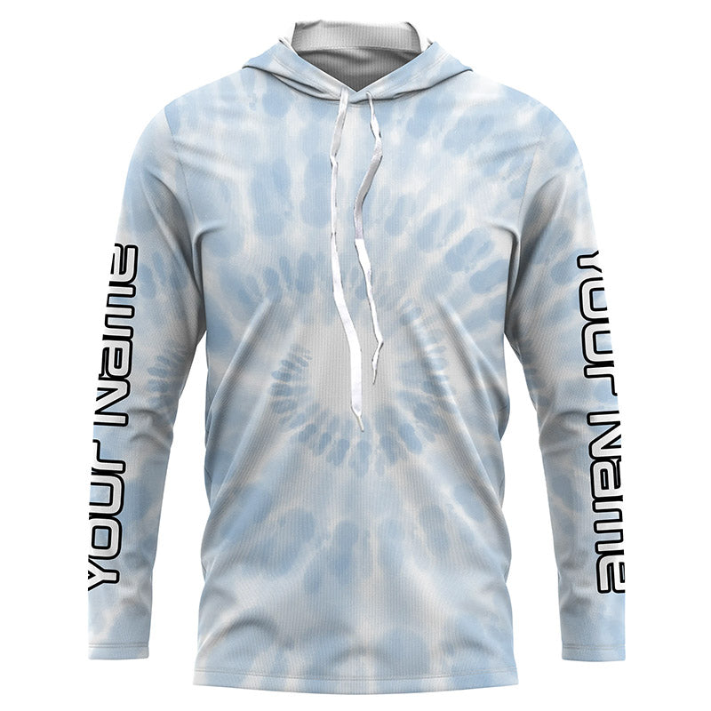 Personalized spiral tie dye Long sleeve performance Fishing, Fishing gifts for Fishing lovers