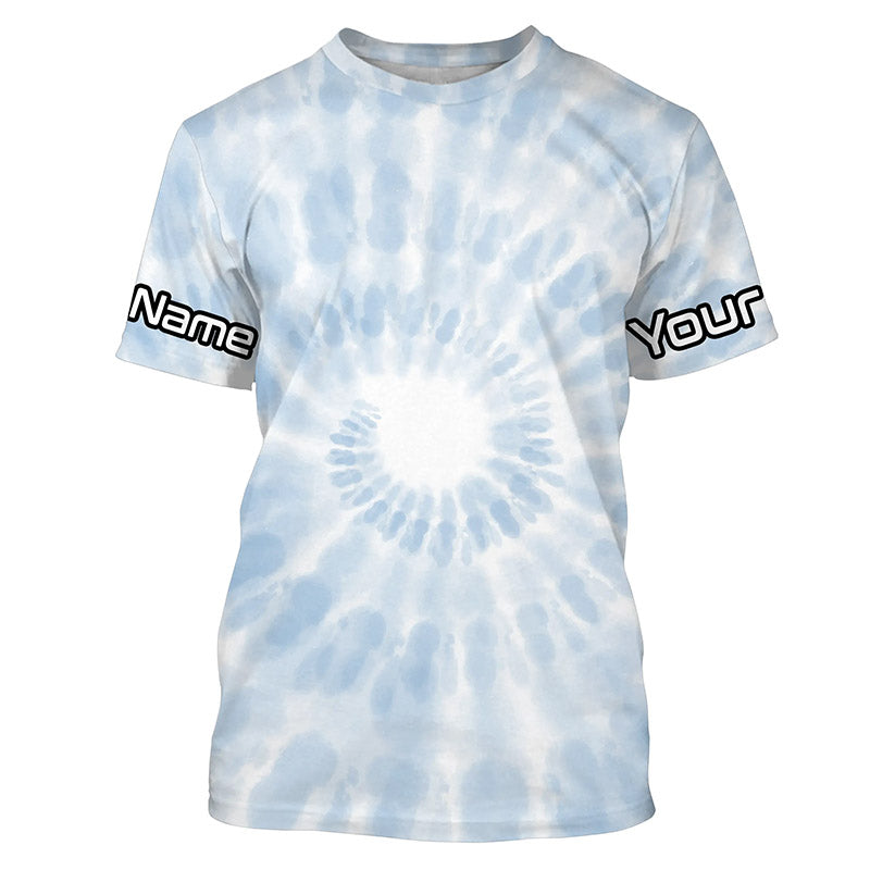 Personalized spiral tie dye Long sleeve performance Fishing, Fishing gifts for Fishing lovers