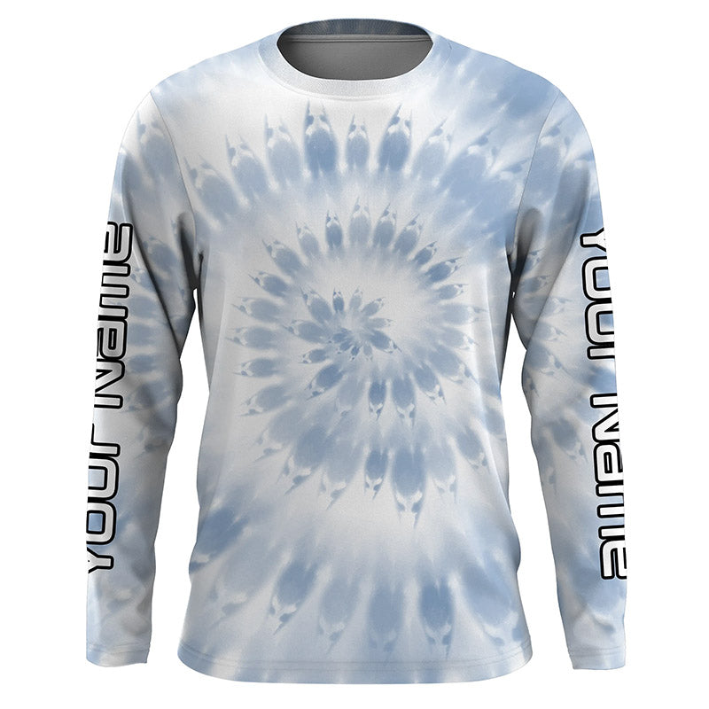 Custom spiral tie dye Long sleeve performance Fishing, Fishing gifts for Fishing lovers