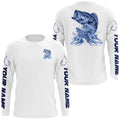 Personalized Largemouth Bass Long Sleeve Performance Fishing, Bass Fishing