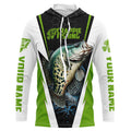 Crappie Fishing, Crappie Custom Long Sleeve Performance Fishing | Green