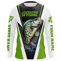Crappie Fishing, Crappie Custom Long Sleeve Performance Fishing | Green