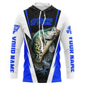 Crappie Fishing, Crappie Custom Long Sleeve Performance Fishing | Blue