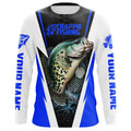 Crappie Fishing, Crappie Custom Long Sleeve Performance Fishing | Blue