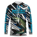 Musky Fishing Custom Long Sleeve Tournament, Blue Grass Camo Musky Fishing