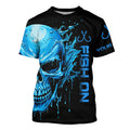 Fish On Fish Hook Custom Skull Long Sleeve Fishing, Skull Performance Fishing