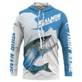 Angry Chinook King Salmon Custom Long sleeve Fishing, Salmon hunter Fishing
