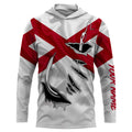 Alabama Flag 3D Fish Hook UV Protection custom Long Sleeve performance Fishing IPHW484