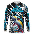 Custom Yellowfin Tuna Long Sleeve Tournament Fishing, Tuna Fishing | Blue Camo