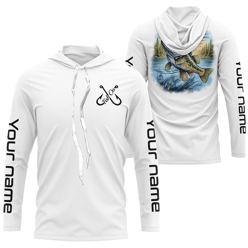 Custom Largemouth Bass Long Sleeve Tournament Fishing, Bass Uv Protection Fishing