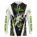Personalized Bass Fishing, Bass Fishing Long Sleeve Fishing tournament | green camo