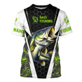 Personalized Bass Fishing, Bass Fishing Long Sleeve Fishing tournament | green camo