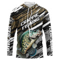 Crappie Fishing Camo Long Sleeve Fishing, Custom Crappie Tournament Fishing
