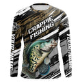 Crappie Fishing Camo Long Sleeve Fishing, Custom Crappie Tournament Fishing