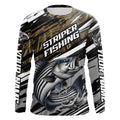 Striped Bass Fishing Camo Long Sleeve Fishing, Custom Striper Tournament Fishing