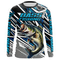 Custom Bass Fishing Camo Long Sleeve Tournament Fishing, Bass Fishing | Blue