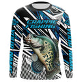 Custom Crappie Fishing Camo Long Sleeve Tournament Fishing, Crappie Fishing | Blue