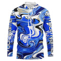 Blue Water Camo Custom Long Sleeve Performance Fishing, Sun Protection Fishing