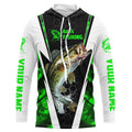 Personalized Bass Fishing Sport, Bass Fishing Long Sleeve Tournament | Green Camo