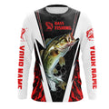 Personalized Bass Fishing Sport, Bass Fishing Long Sleeve Tournament | Red Camo