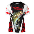 Personalized Bass Fishing Sport, Bass Fishing Long Sleeve Tournament | Red Camo