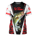 Personalized Bass Fishing Sport, Bass Fishing Long Sleeve Tournament | Red Camo