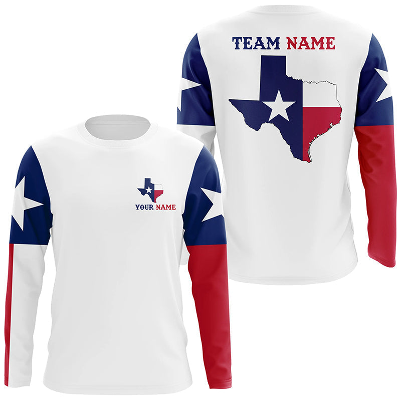 Texas Pride Fishing Team With Custom Name and Team Name, Texas Uv Protection